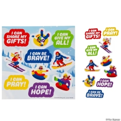 Snowbound Slope VBS I Can Sticker Sheets-50Pk